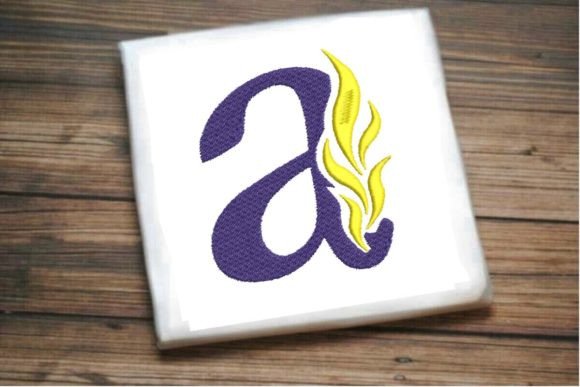 A Letter Alphabet on Fire Embroidery Review