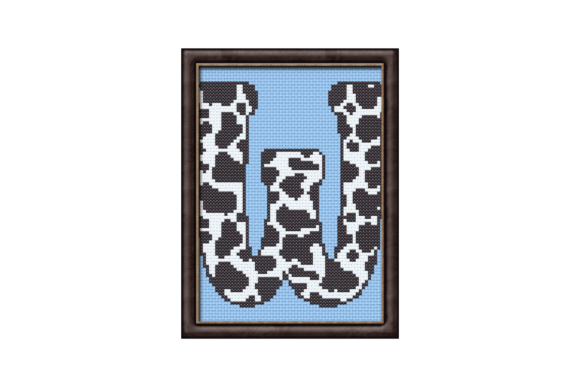Cow Print W Monogram Cross Stitch Review