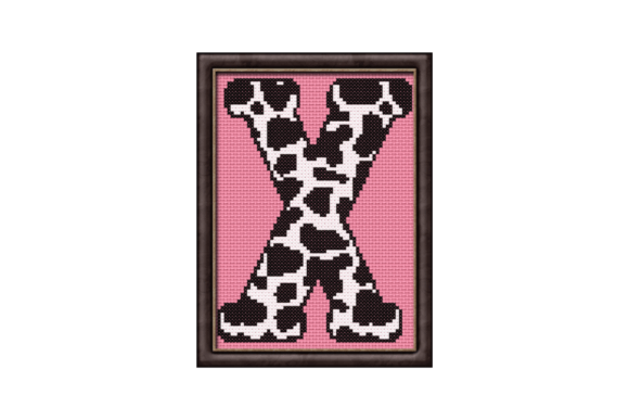 Cow Print X Monogram Cross Stitch Review