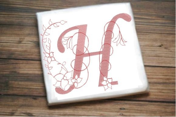 H Letter Vine Monogram Flower Review