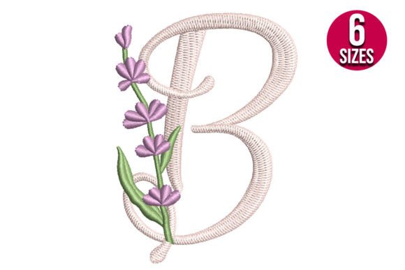 Lavender Font Letter B Review for Seasonal Designs