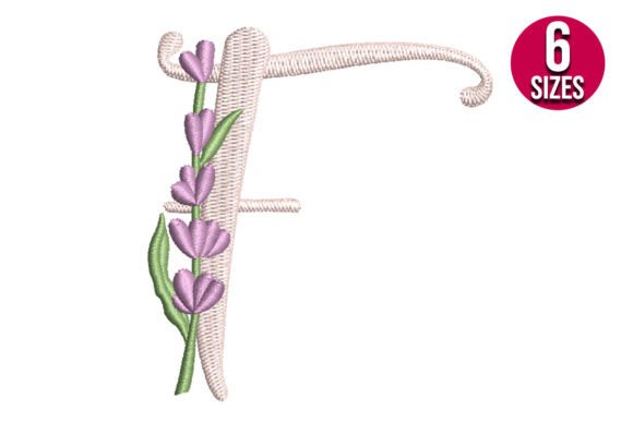 Lavender Font Letter F Embroidery Review