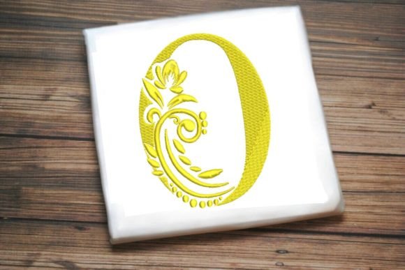 O Letter Elegant Illustrated Alphabet Decoration Review