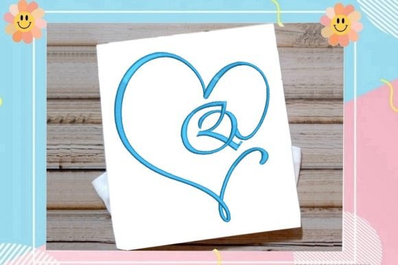 Q Beautiful Heart Monogram Letter Review