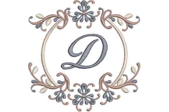 Single Monogram in Frame Letter D Review