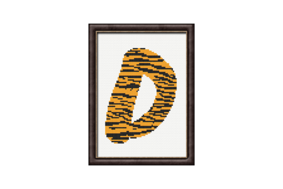 Tiger Print D Monogram Cross Stitch Review