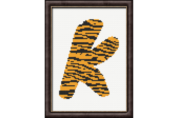 Tiger Print K Monogram Cross Stitch Review