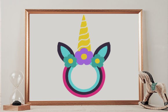 Unicorn Head Monogram Frame Review